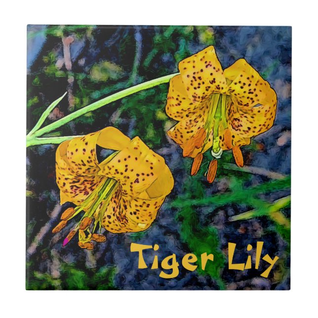 Tiger Lily Kakelplatta (Framsidan)