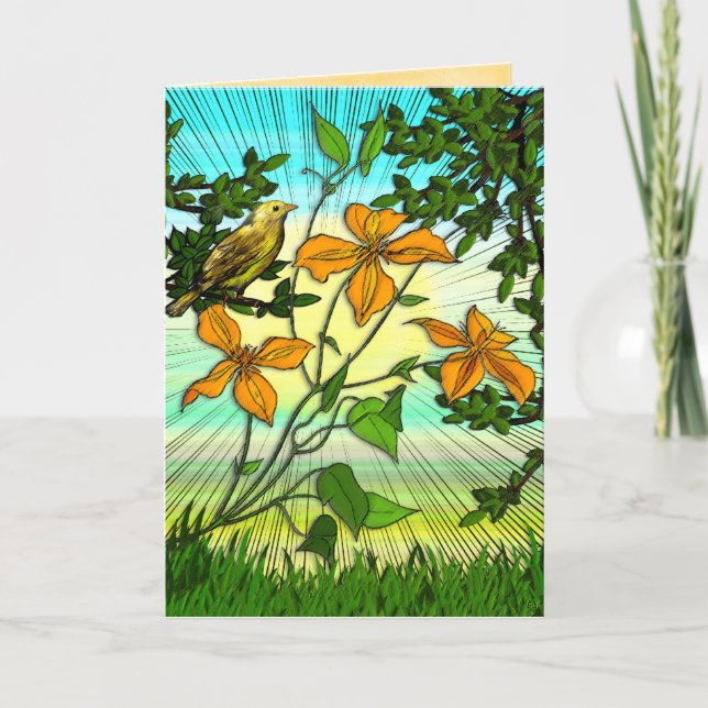 Tiger Lily Morn (kort) Kort (Framsida)