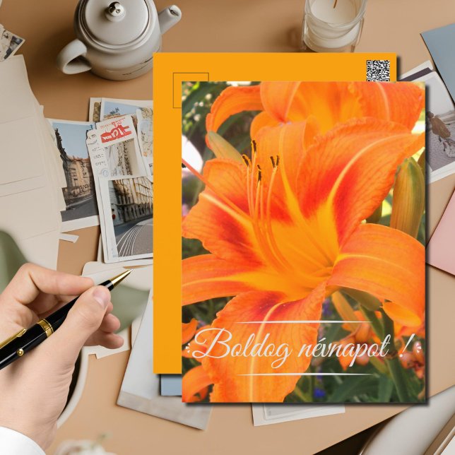 Tiger lily - Namn-dagen Vykort (Skapare uppladdad)