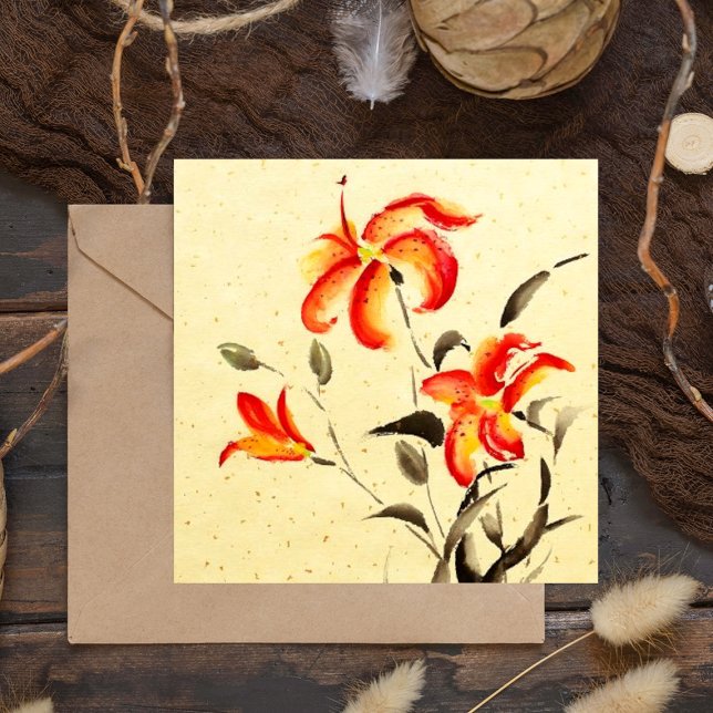 Tiger Lily - röd Kort (Skapare uppladdad)