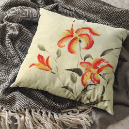 Tiger Lily - röd Kudde