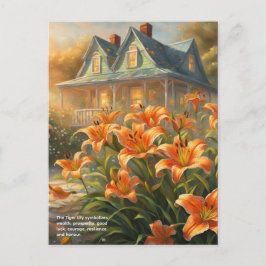 Tiger Lily Symbolism Vykort