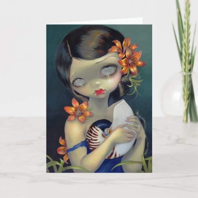 "Tiger Lily, Tiger Nautilus" hälsningskort Kort (Framsida)