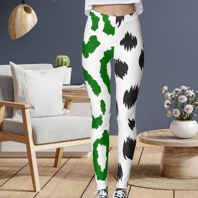 Tiger Loepard Big Cat Mönster Spots Print Animal Leggings (Skapare uppladdad)