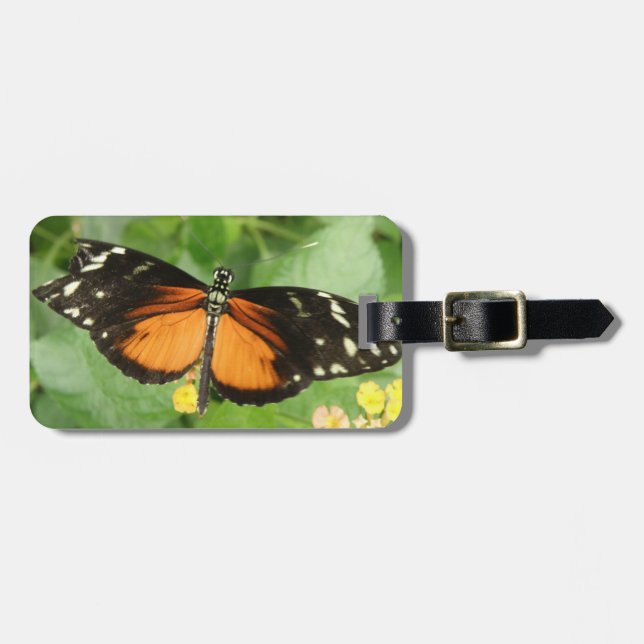 Tiger Longwing Butterfly Anpassningsbar Luggage Ta Bagagebricka (Horisontell Framsida)