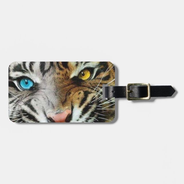 Tiger Luggage Tag Bagagebricka (Horisontell Framsida)
