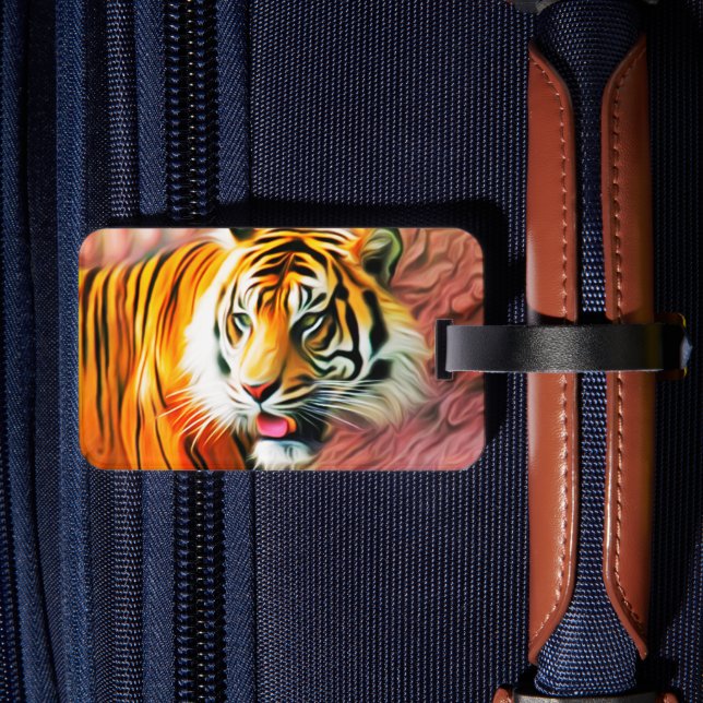 Tiger Luggage Tag Bagagebricka (Baksida Insitu 2)