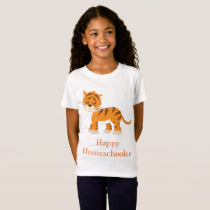 Tiger Lycklig Homeschooler T Shirt