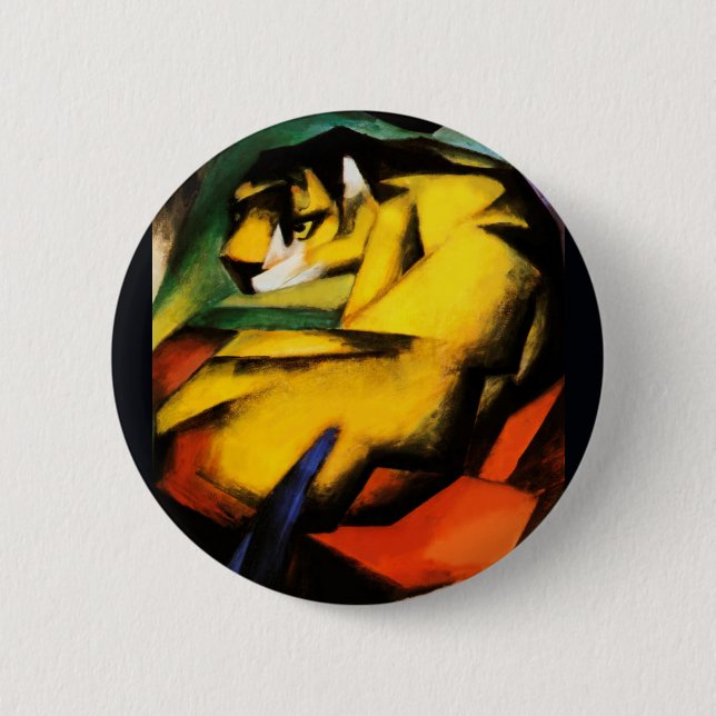 Tiger-målning av Franz Marc Knapp (Framsida)