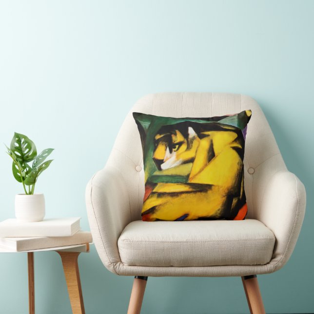 Tiger-målning av Franz Marc Kudde (Stol)