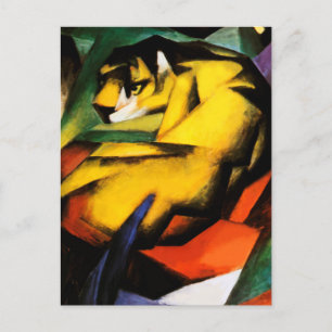 Tiger-målning av Franz Marc Vykort