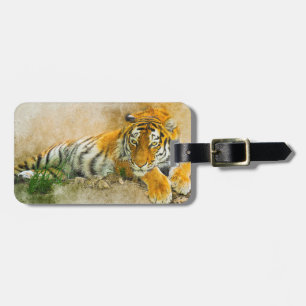 Tiger-målning Bagagebricka
