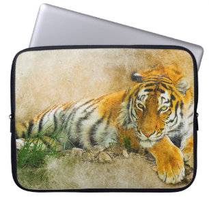 Tiger-målning Laptop Fodral