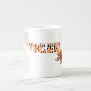 Tiger Mamma med Tiger Lily Benporslin Mugg