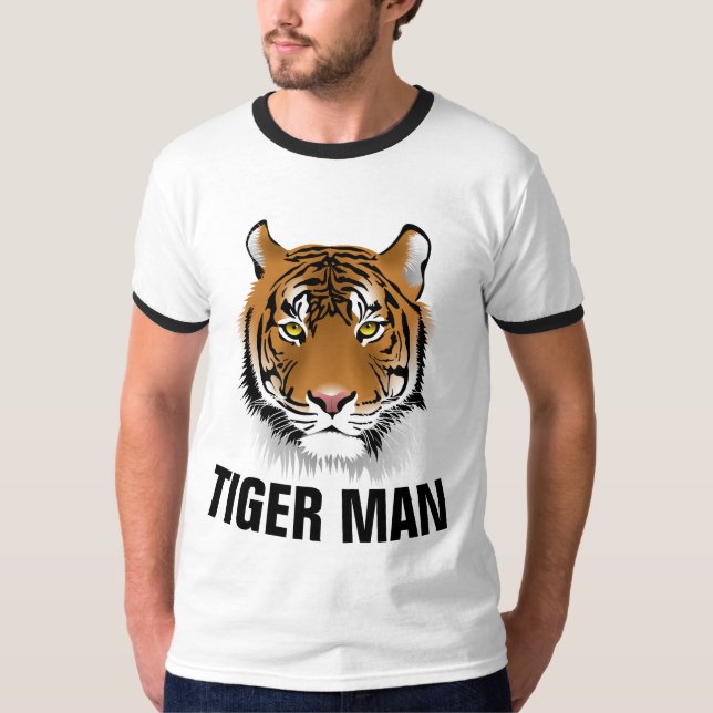 TIGER MAN Herr T-Shirts (Framsida)