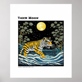 Tiger Måne Poster