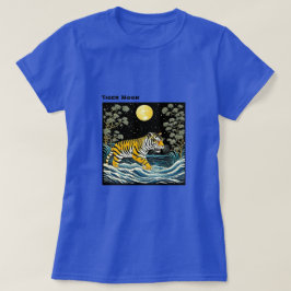 Tiger Måne T Shirt