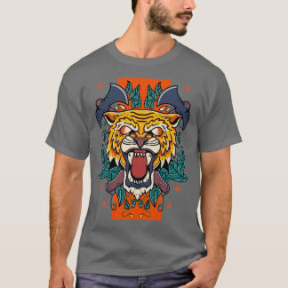 tiger med ax i bakgrunden Classic TShirt T Shirt