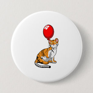 Tiger med Balloon Knapp