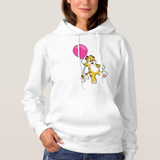 Tiger med Balloon T Shirt (Framsida)