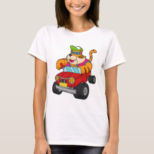 Tiger med bil t shirt