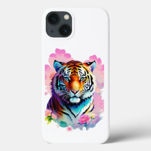 Tiger med blommor