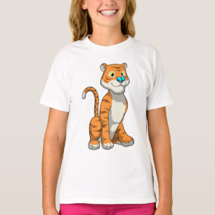 Tiger med Butterfly T Shirt