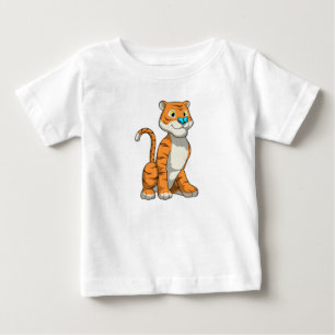 Tiger med Butterfly T Shirt