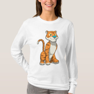 Tiger med Butterfly T Shirt