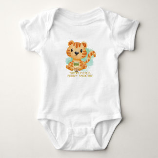 TIGER MED EN BOBA TE ,CITERAT T SHIRT