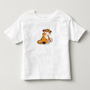 Tiger med hjärta t shirt