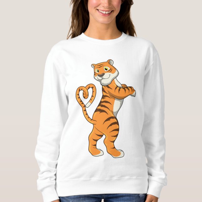 Tiger med hjärta t shirt (Framsida)