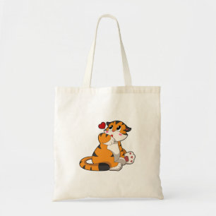 Tiger med hjärta tygkasse