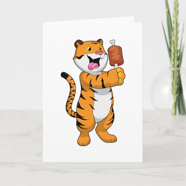Tiger med Kött Kort (Framsida)