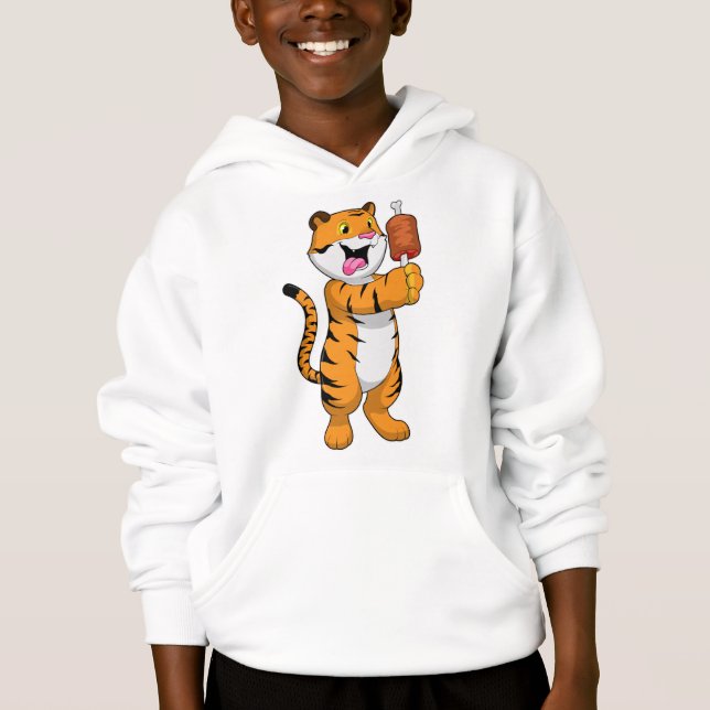 Tiger med Kött T Shirt (Framsida)