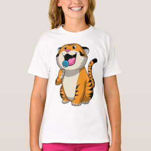 Tiger med Lollipop T Shirt