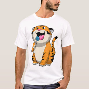 Tiger med Lollipop T Shirt