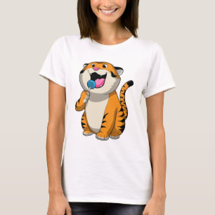 Tiger med Lollipop T Shirt
