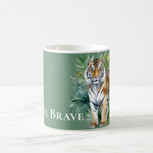 Tiger med Löv Kaffemugg