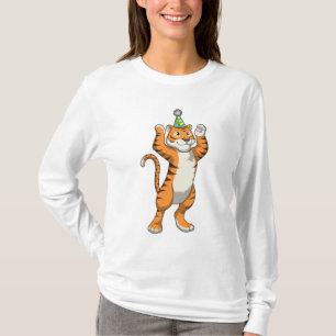 Tiger med Party hat Party T Shirt