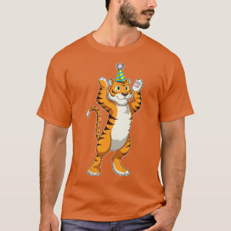 Tiger med Party hat Party T Shirt