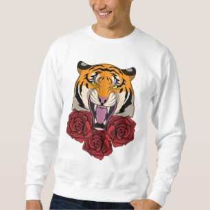Tiger med Ro Lång Ärmad Tröja
