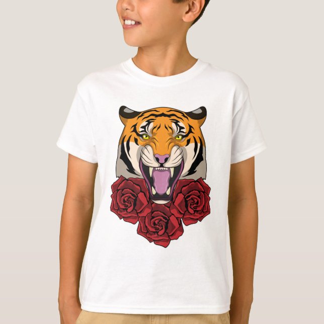 Tiger med Ro T Shirt (Framsida)