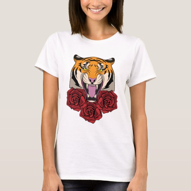 Tiger med Ro T Shirt (Framsida)