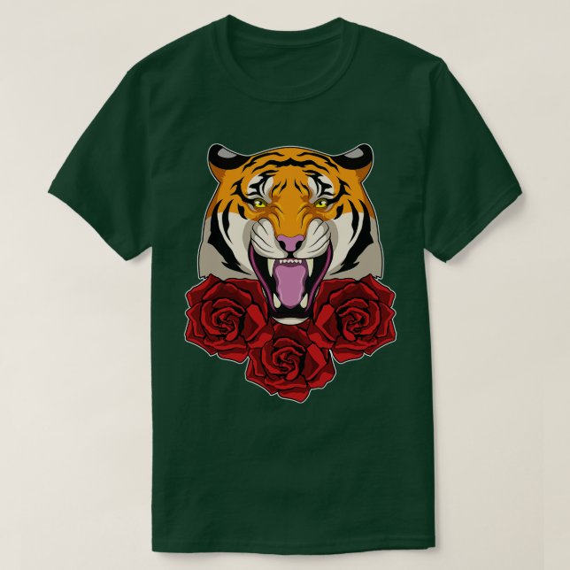 Tiger med Ro T Shirt (Design framsida)