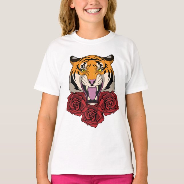 Tiger med Ro T Shirt (Framsida)