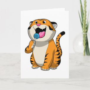 Tiger med suckersallad kort