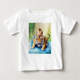 tiger med unge t shirt