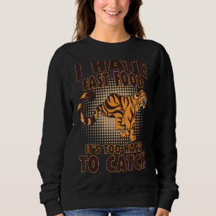 Tiger Memb Big Cat Vild Animal Retro Fast Food T Shirt