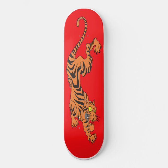 Tiger Mini Skateboard Bräda 18,7 Cm (Framsida)